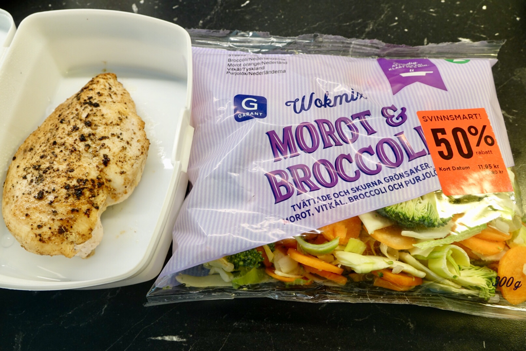 Svinnsmart kycklingwok