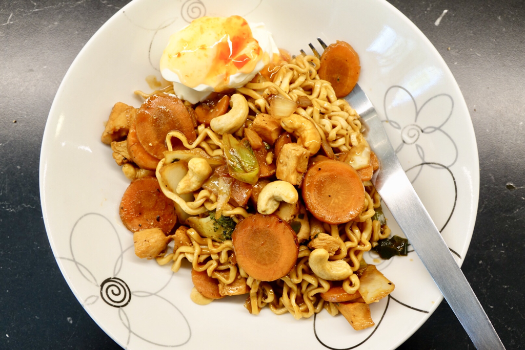 Svinnsmart kycklingwok