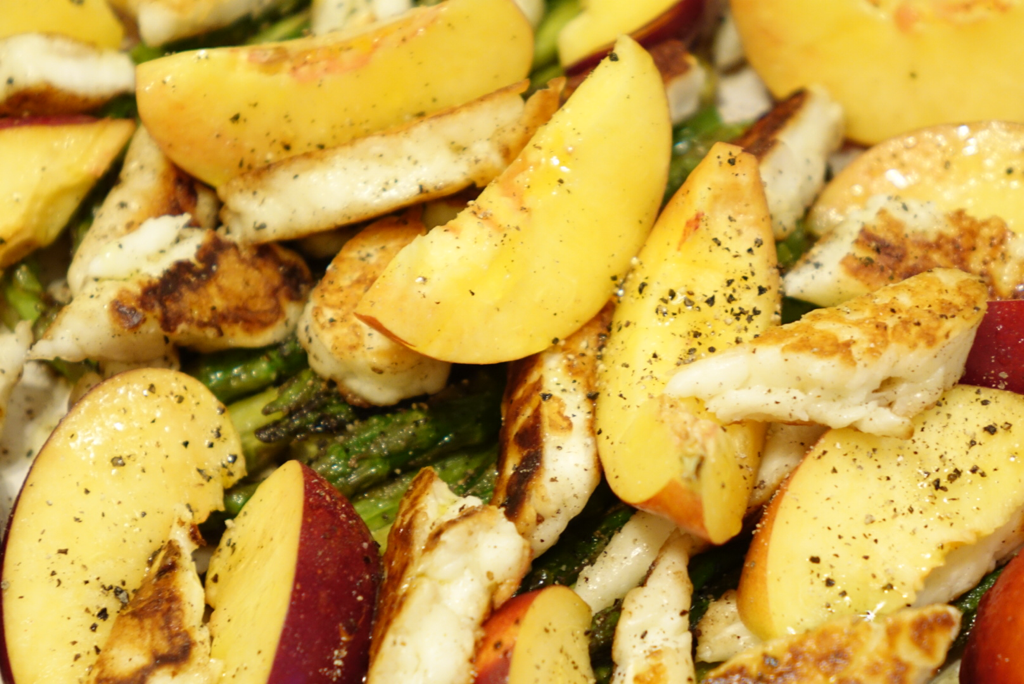 Plocksallad med sparris