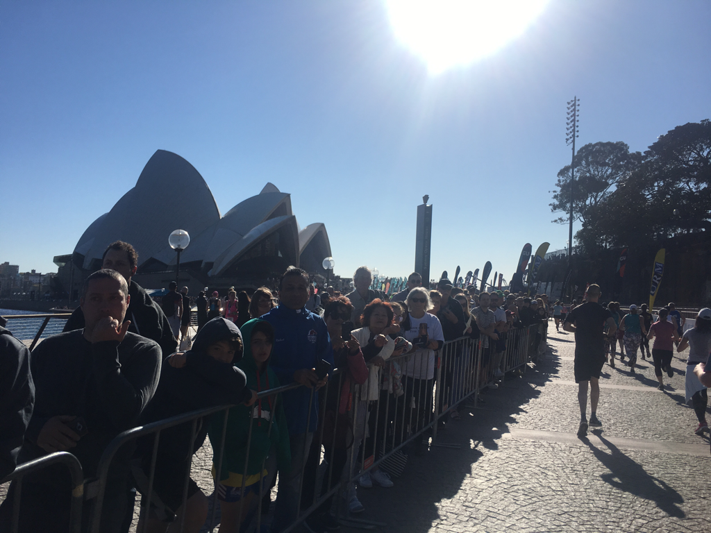 Målgången Sydney halfmarathon