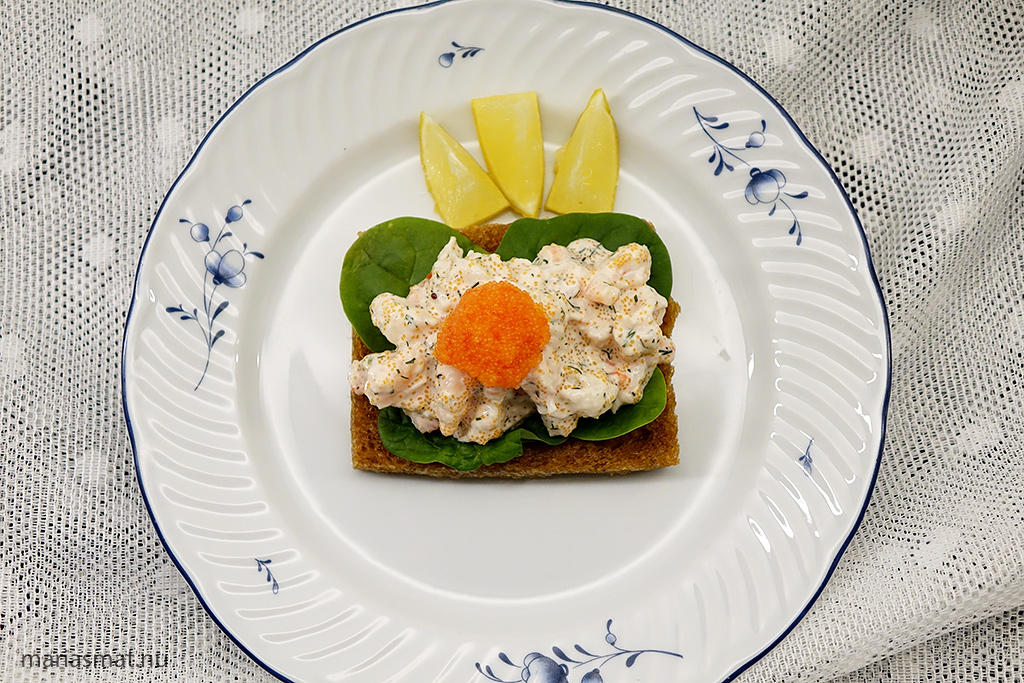 Toast Skagen på vörtbröd
