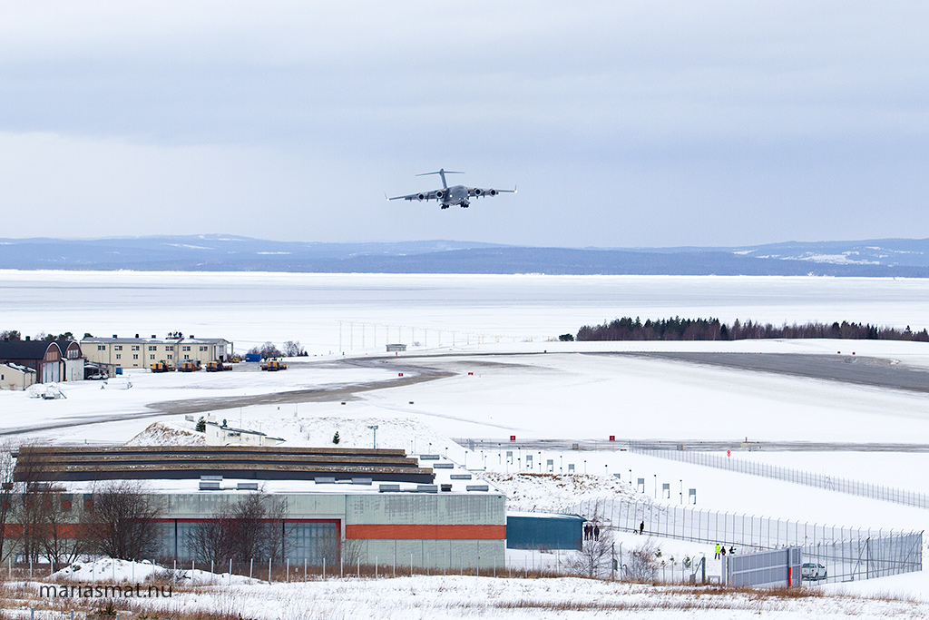 Boeing C17 på besök