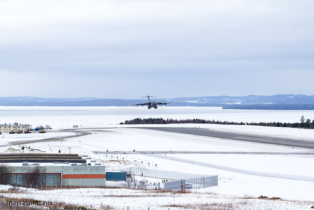 Boeing C17 på besök