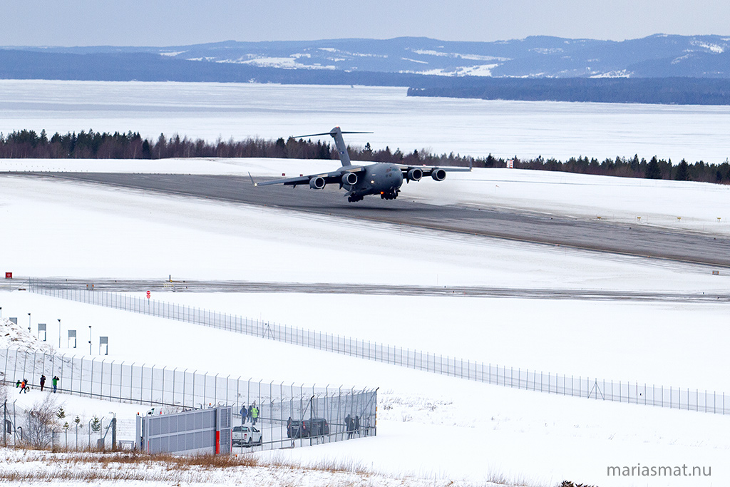Boeing C17 på besök