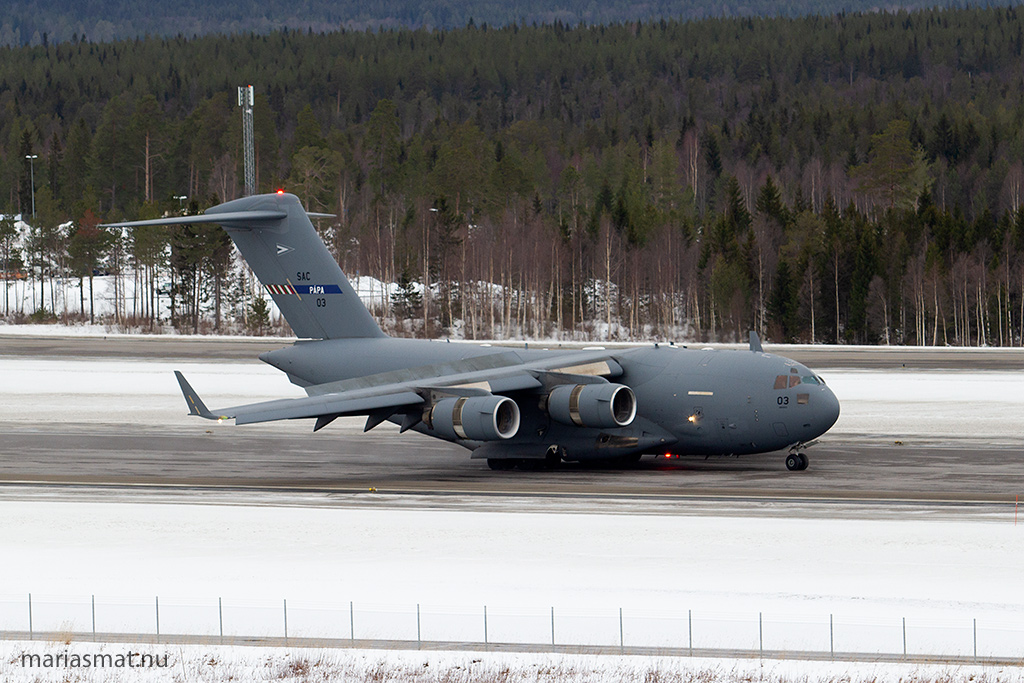Boeing C17 på besök