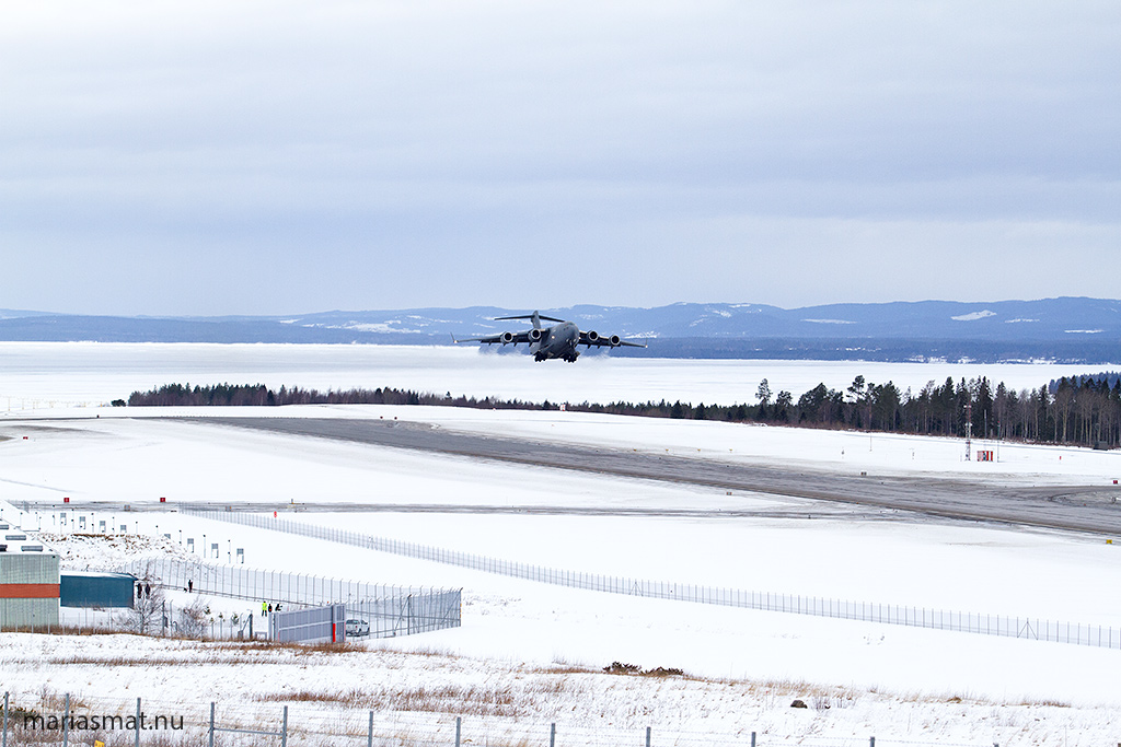Boeing C17 på besök