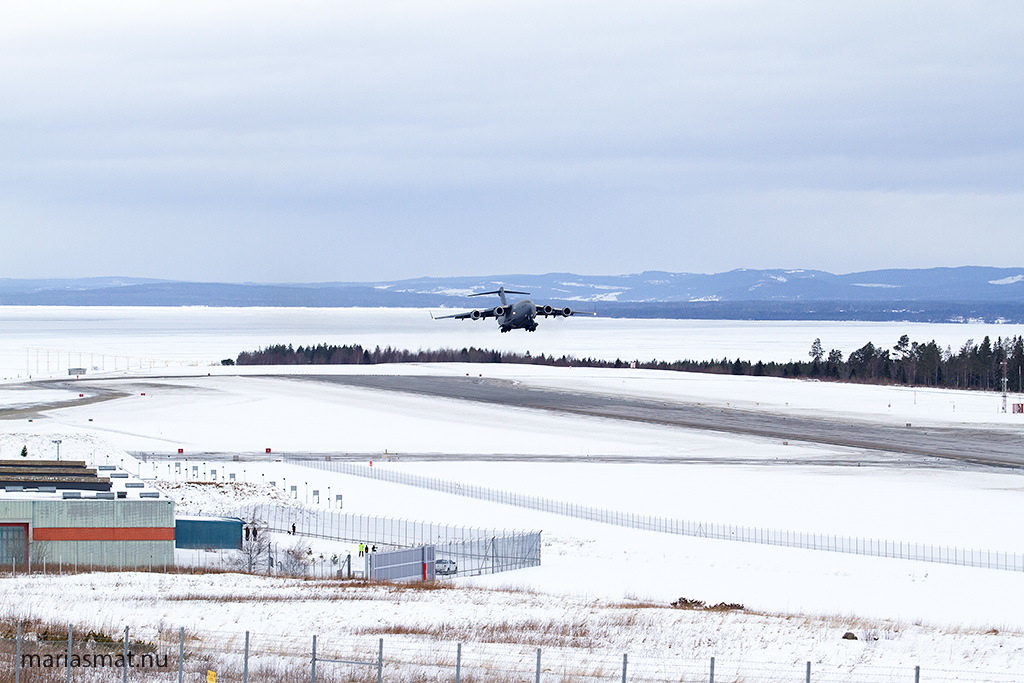 Boeing C17 på besök