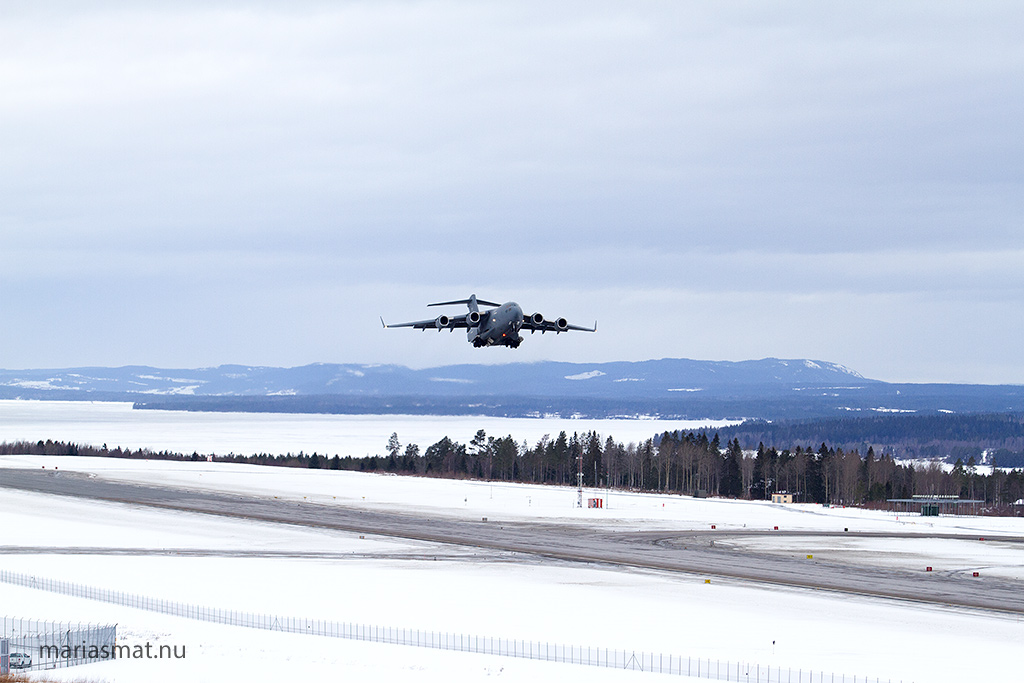 Boeing C17 på besök