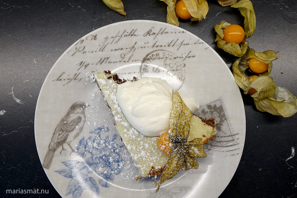 Lakritskladdkaka med citronganache