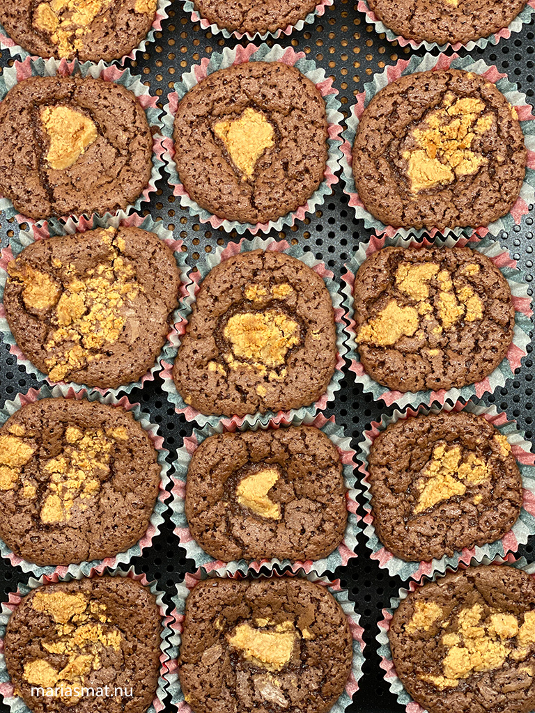 Jordnötssmörskladdkakemuffins med Noblesse