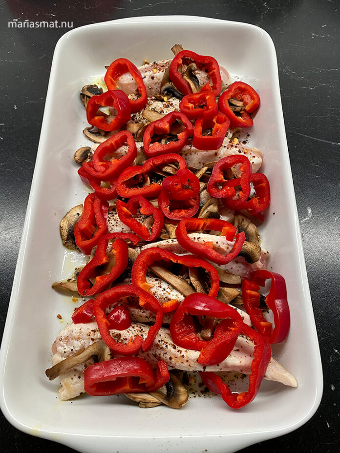 Krämig sweet chilikyckling Marias matblogg