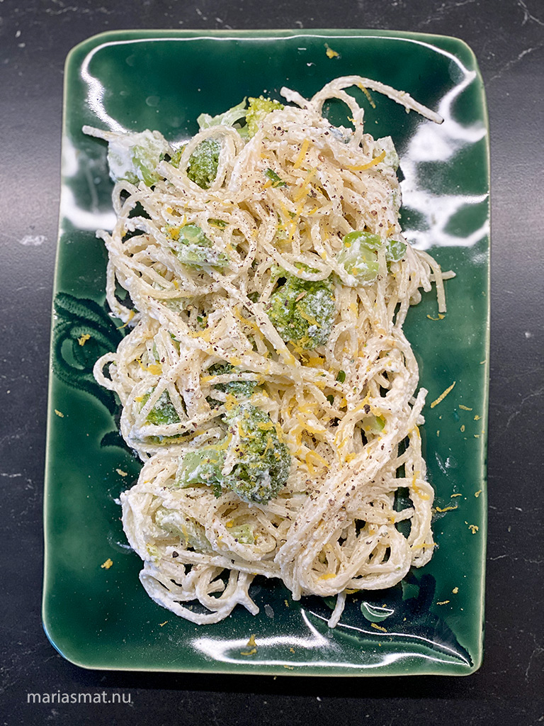 Ricottapasta med brynt smör