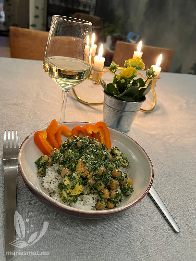 Gryta med grillost och Garam Masala