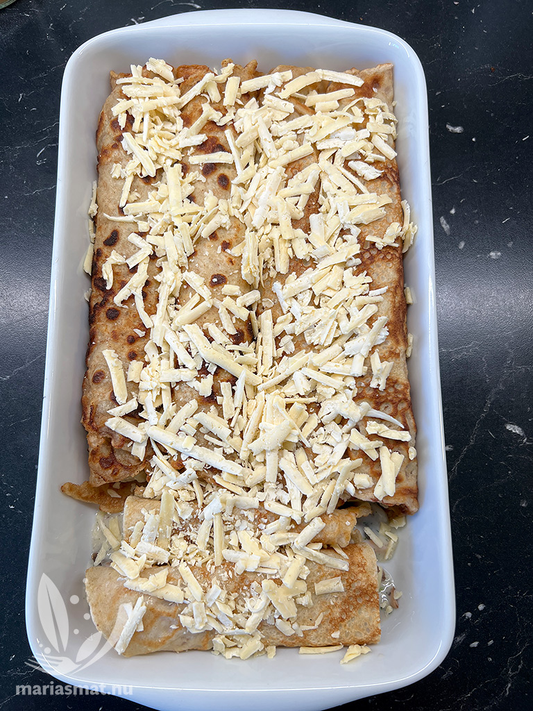 Crepes med räkfyllning