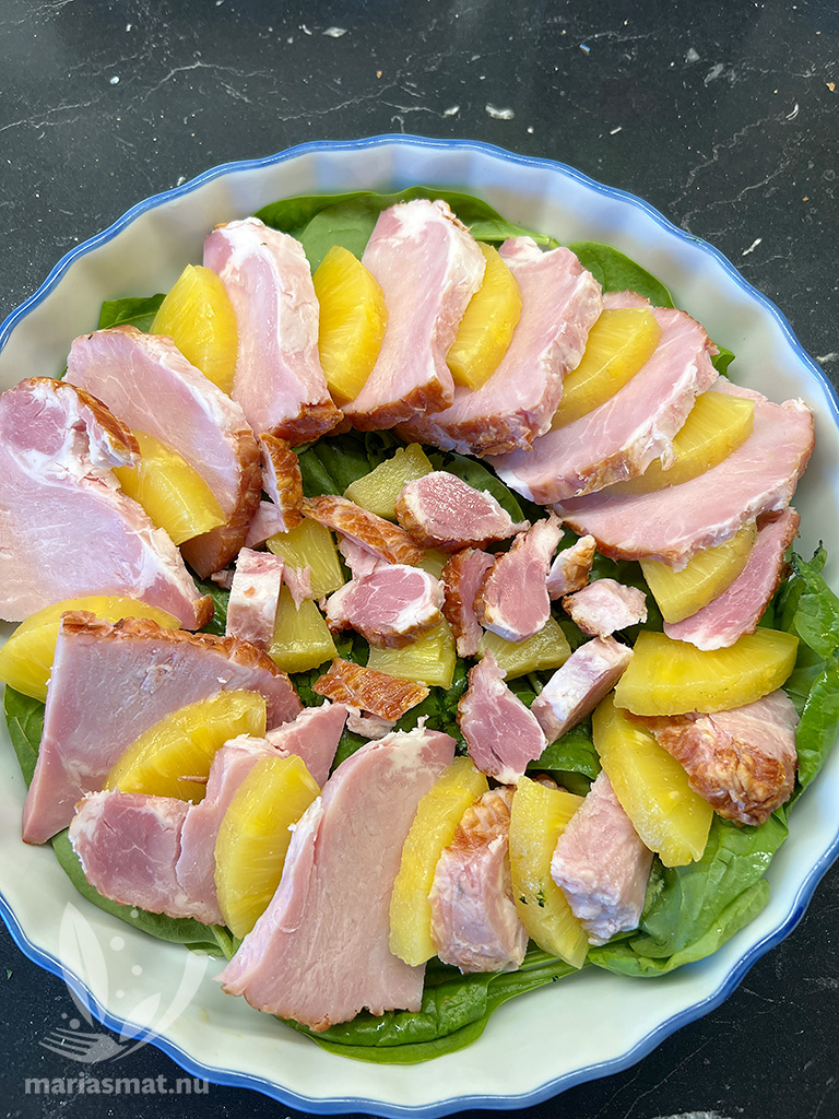 Gratinerad kassler med ananas