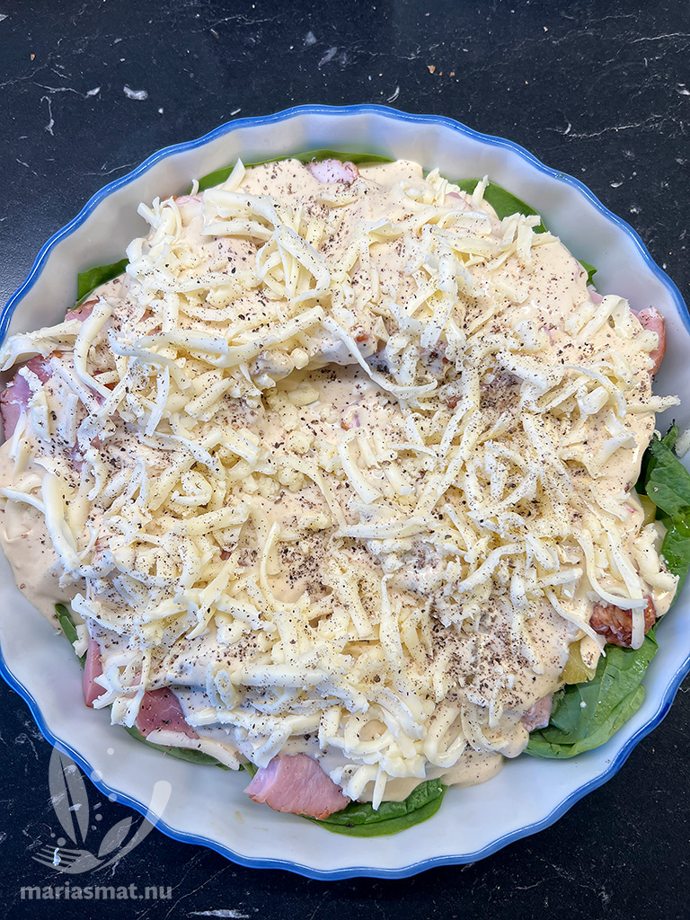 Gratinerad kassler med ananas