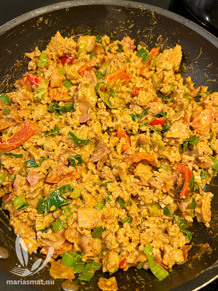 Enchiladas med fajitas-kycklingfärs