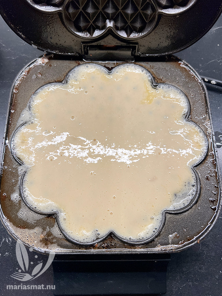 Våfflor med kikärtor