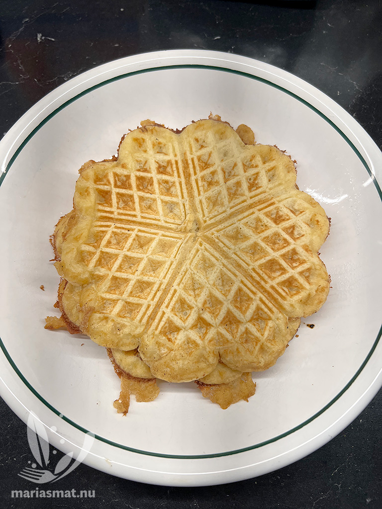 Våfflor med kikärtor