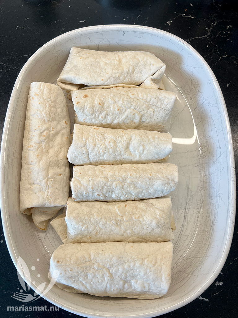 Smidiga enchiladas med kycklingfärs