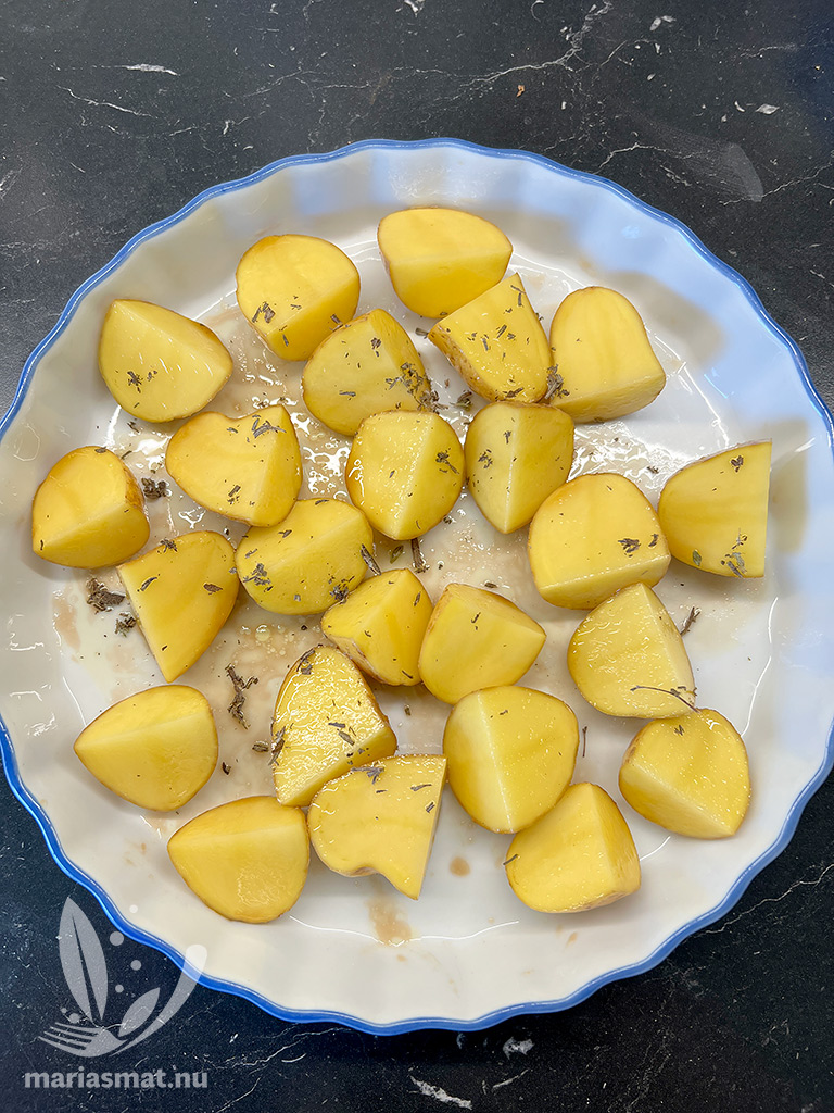 Ugnsrostad potatis med honung