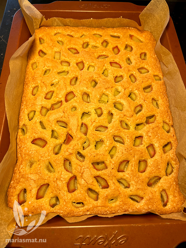 Mjukseg rabarberkaka