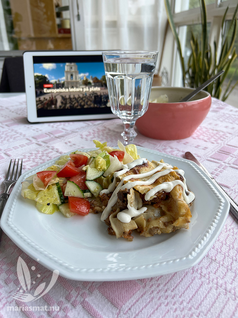 Lasagne med aubergine