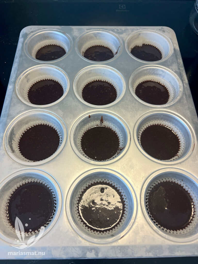 Kaffekladdkakemuffins