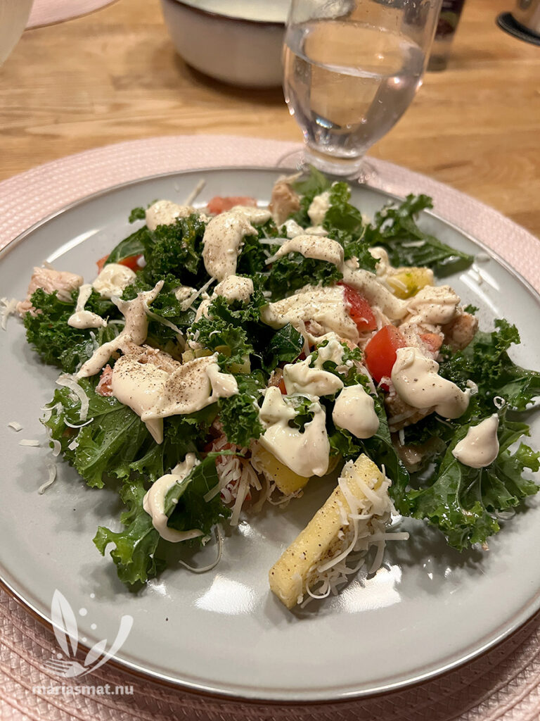 Höstceasar med grönkål